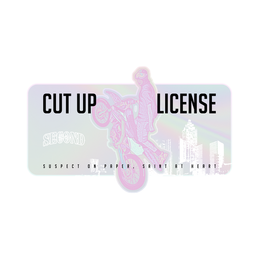 CUT UP LICENSE HOLOGRAPHIC (PREORDER)